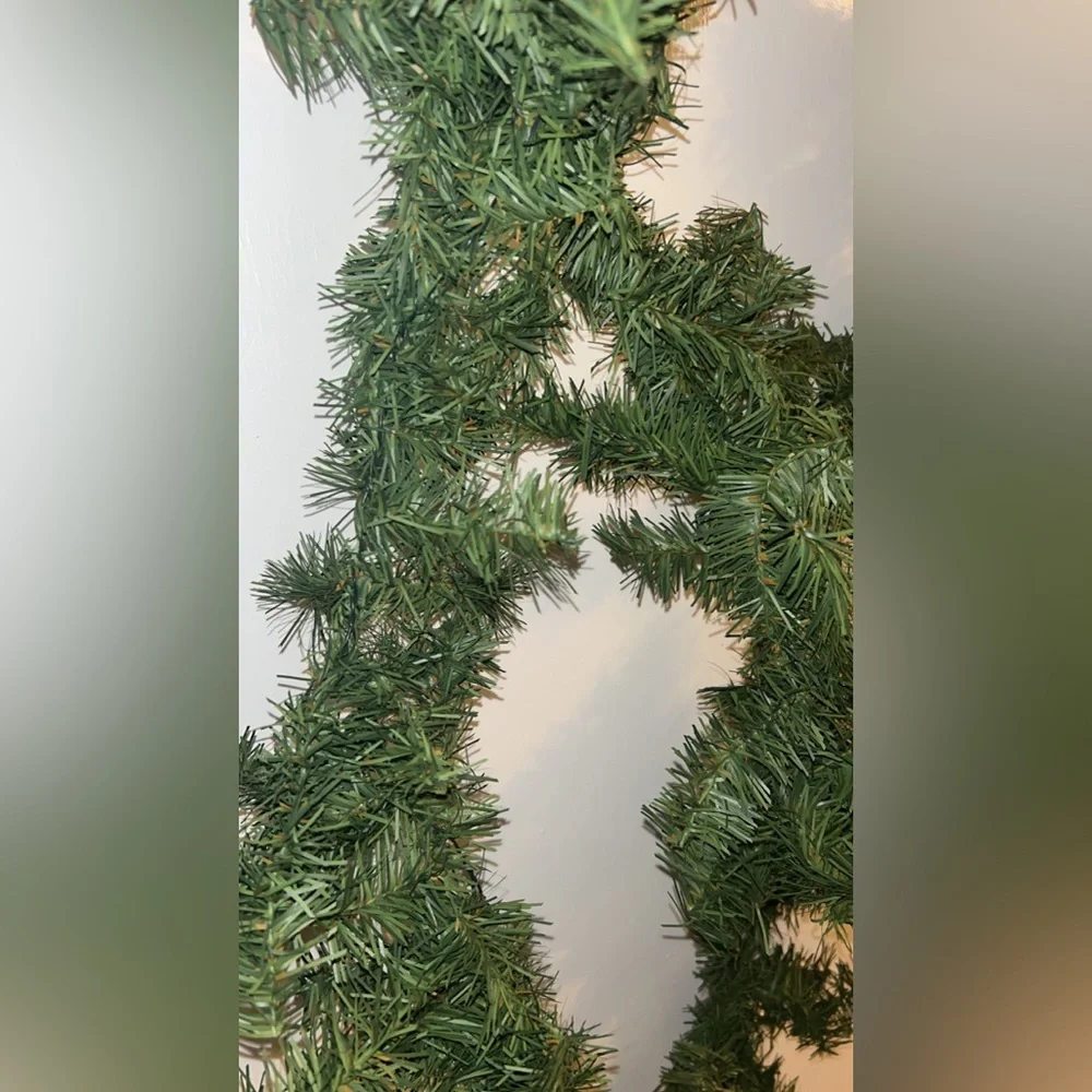 Green Holiday Garland 3 strands of garland 8 foot each